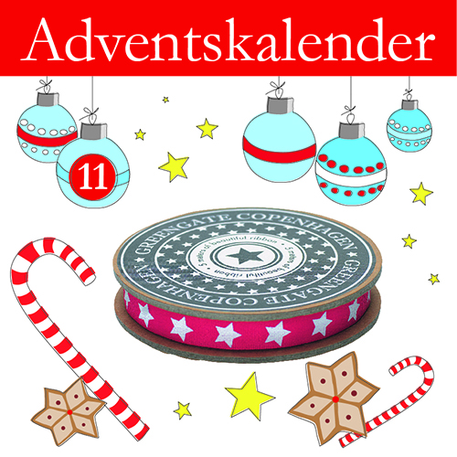Geschenkband Star Red von GreenGate im Adventskalender von Emil & Paula!