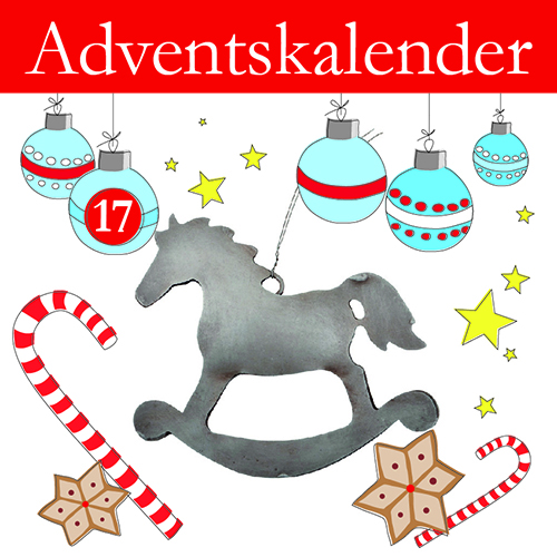 Schaukelpferd-Anhänger für den Weihnachtsbaum von IB LAURSEN im Adventskalender von Emil & Paula