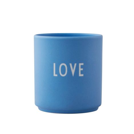 Design Letters Porzellan Becher Favourite Cup Sky Blue Love 