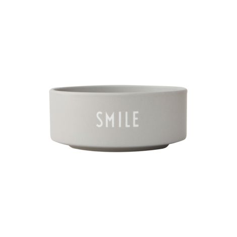 Design Letters Porzellan Snack Schüssel Cool Grey Smile 