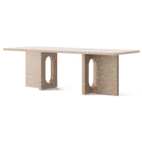 Menu Androgyne Lounge Tisch 120x45 cm Sand/Sand 