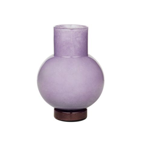 Broste Copenhagen Vase Mari Mundgeblasenes Glas Orchid Hush/Puce Aubergine 