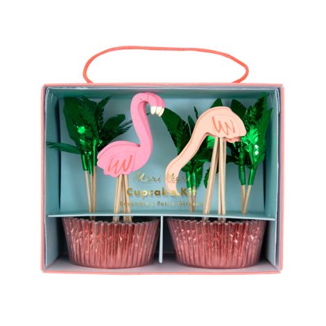 Meri Meri Cupcake-Set Flamingo 