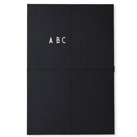 Design Letters Pinnwand Message Board A3 Black 