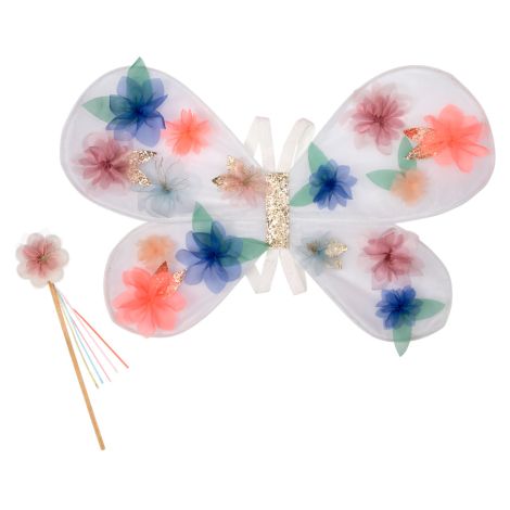 Meri Meri Verkleidung Organza Blume Flügel & Zauberstab 