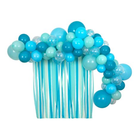 Meri Meri Party-Deko Ballons und Luftschlangen Blau 52-teilig 