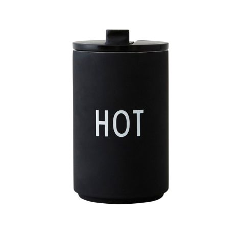 Design Letters Thermobecher Hot Black 
