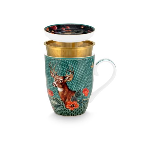 PIP Studio Tasse Tea for One Winter Wonderland Deer 350ml 
