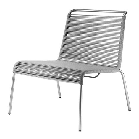 FDB Møbler M20L - Teglgård Lounge Chair Metall / Light Grey 