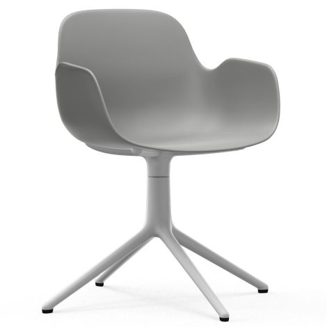 Normann Copenhagen Form Bürostuhl/Drehstuhl mit Armlehne Swivel Grey/White 