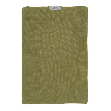 IB LAURSEN Handtuch Mynte Herbal Green gestrickt 
