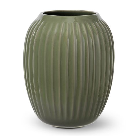 Kähler Design Hammershøi Vase 21 cm dunkelgrün 