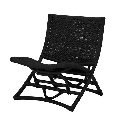Bloomingville Stuhl Lounge Chair Baz Black 