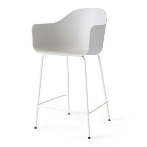 Audo Harbour Stuhl Counter Chair Light Grey Steel Base/Light Grey 
