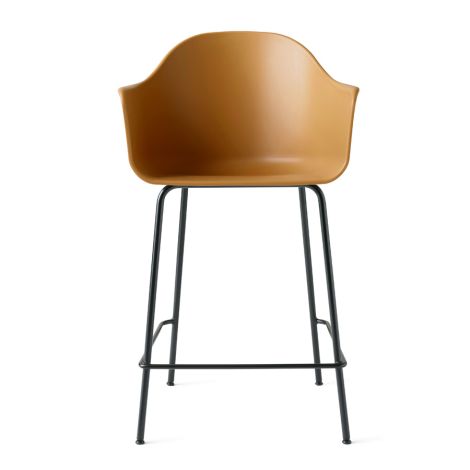 Menu Harbour Stuhl Counter Chair Black Steel Base/Khaki Shell 