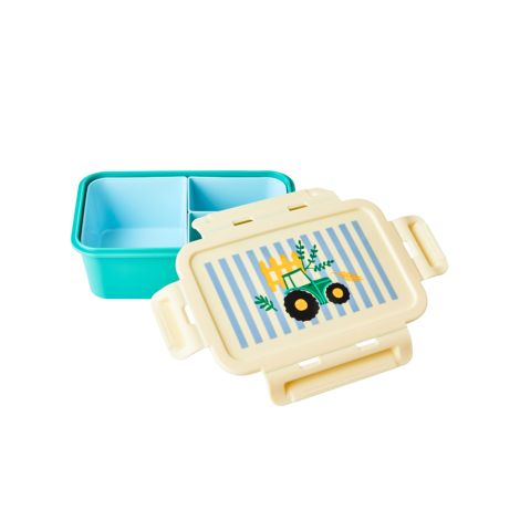 Rice Brotdose Lunchbox mit 3 Unterteilungen Blue Farm 