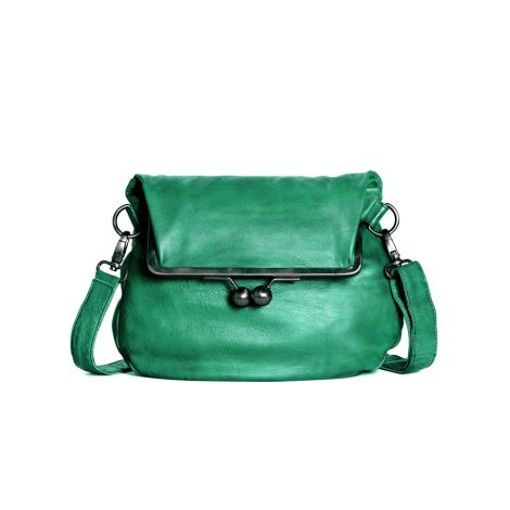 Sticks and Stones Ledertasche Cannes Jungle Green Washed 