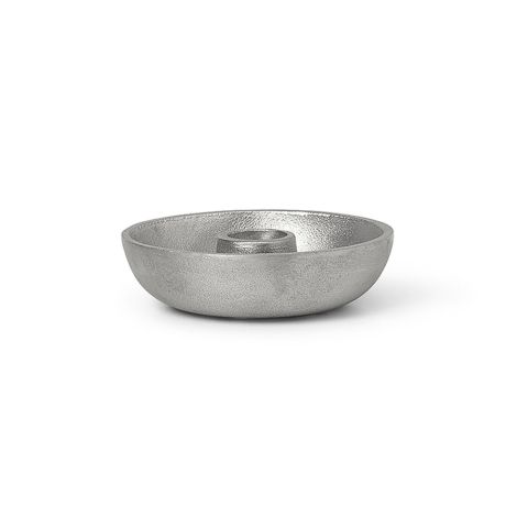 ferm LIVING Bowl Kerzenhalter Single Aluminium 