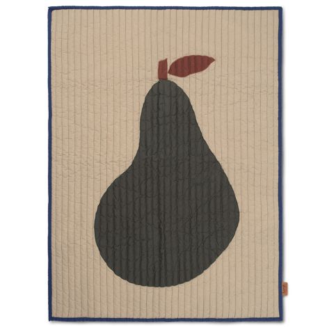 ferm LIVING Decke Pear Quilted Sand 