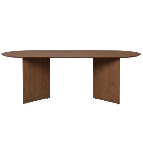ferm LIVING Tischplatte Mingle Oval 220 cm Walnut Veneer 