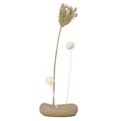 ferm LIVING Vase für Trockenblumen Vanitas Flower Stone Sand 
