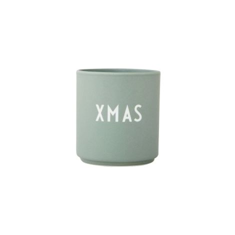 Design Letters Porzellan Becher Favourite Cups X-Mas Green 