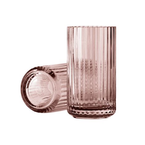 Lyngby Vase Burgundy mundgeblasenes Glas 15,5 cm 