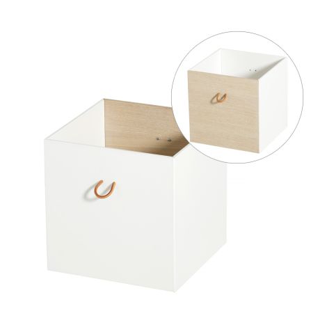 Oliver Furniture Wood Kisten 2 Fronten Weiß/Eiche 2 Kisten