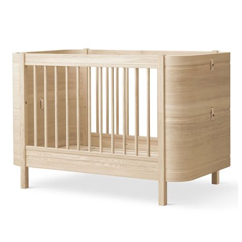 Oliver Furniture Wood Mini+ Baby- und Kinderbett inkl. Umbauset Juniorbett Eiche 
