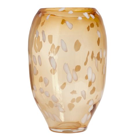 OYOY Jali Vase Large Amber 