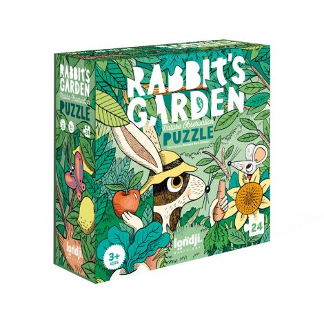 Londji Puzzle Rabbit's Garden Look&Find 24-teilig 