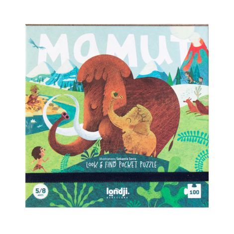 Londji Pocket Puzzle Mamut 100-teilig 
