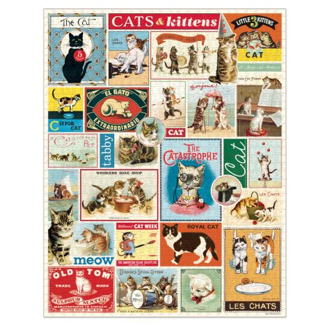 Cavallini Puzzle Cats & Kittens 1000-teilig 