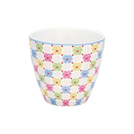 GreenGate Latte Cup Becher Edie white 