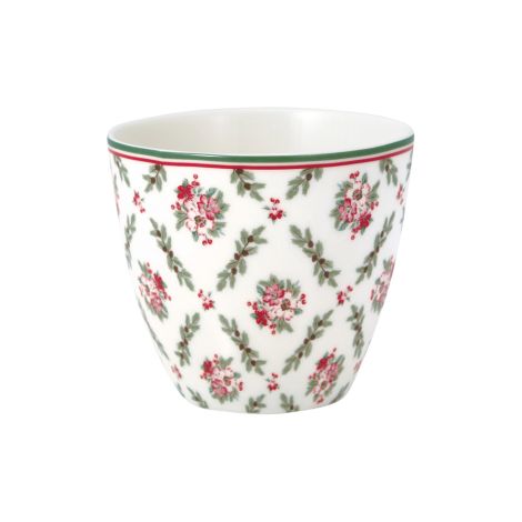 GreenGate Latte Cup Becher Gry white 