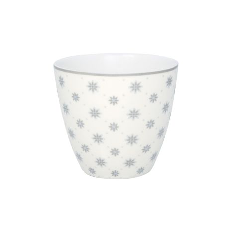 GreenGate Latte Cup Becher Laurie pale grey 