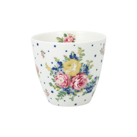 GreenGate Latte Cup Becher Laura white 