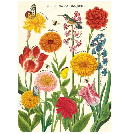 Cavallini Poster Flower Garden 