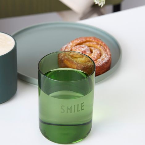 Design Letters Trinkglas Favourite Green Smile 