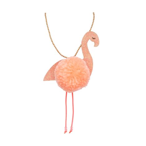 Meri Meri Halskette Flamingo Pompom 