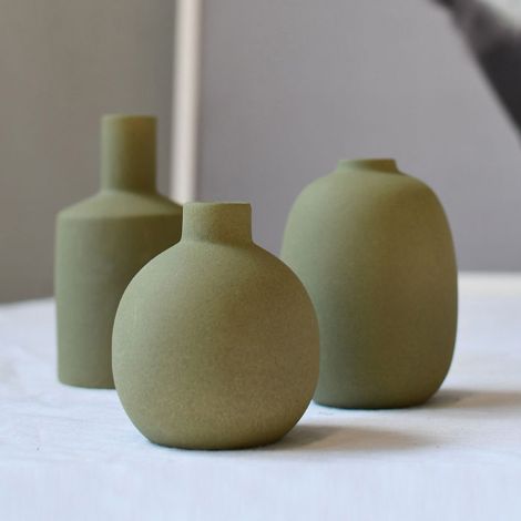 Storefactory Vase Albacken Round green 