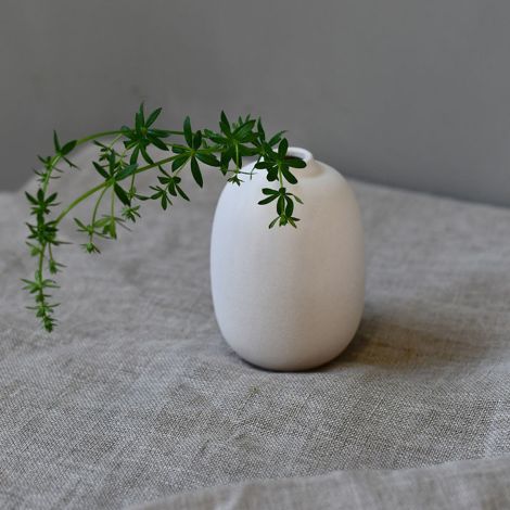 Storefactory Vase Albacken Oval white 