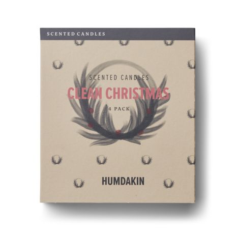 Humdakin Duftkerze Clean Christmas 4er-Set 