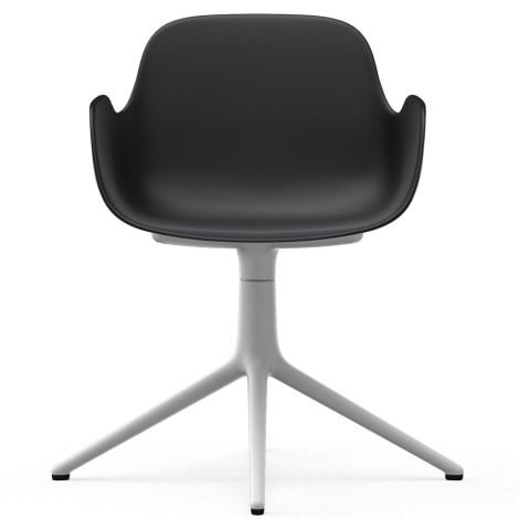 Normann Copenhagen Form Bürostuhl/Drehstuhl mit Armlehne Swivel Black/White 