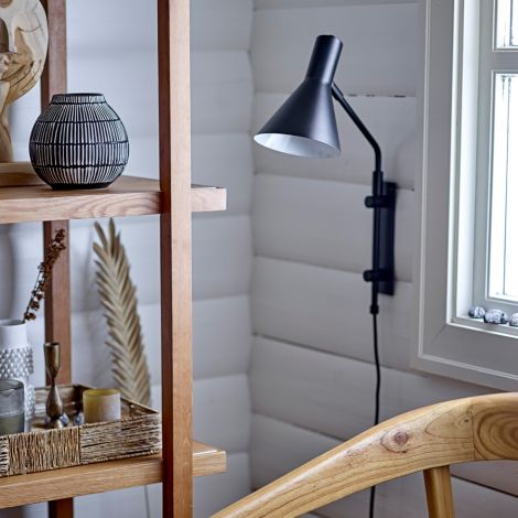 Bloomingville Wandlampe Edil Black 