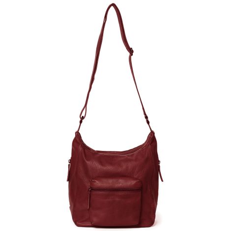 Sticks and Stones Ledertasche Calgary Cherry Red Washed 