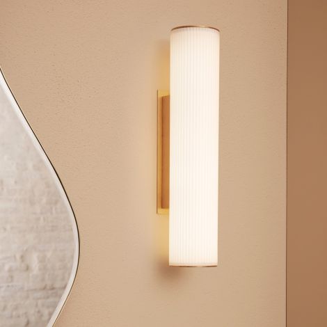 ferm LIVING Wandlampe Vuelta Wall 40-White/Brass 