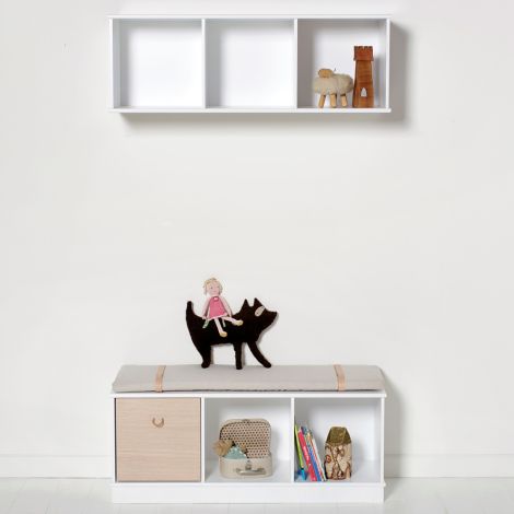 Oliver Furniture Wood Stand-Regal 3 x 1 Horizontal mit Sockel 