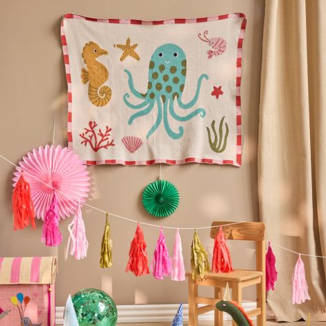 Rice Gestrickte Babydecke Coral Ocean Design 