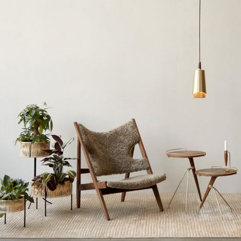 Menu Umanoff Beistelltisch 60cm Tall Walnut/Brass 